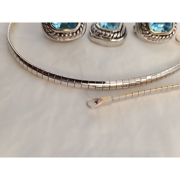 Vintage JOAN COLLINS Albion  Necklace & Earrings Set .DYNASTY EDITION 1987 Erica - Picture 8 of 9